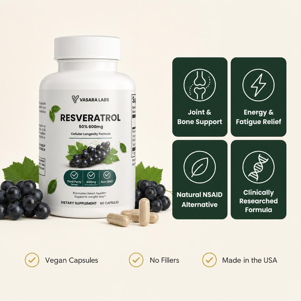 Resveratrol Capsules (50% 600mg)